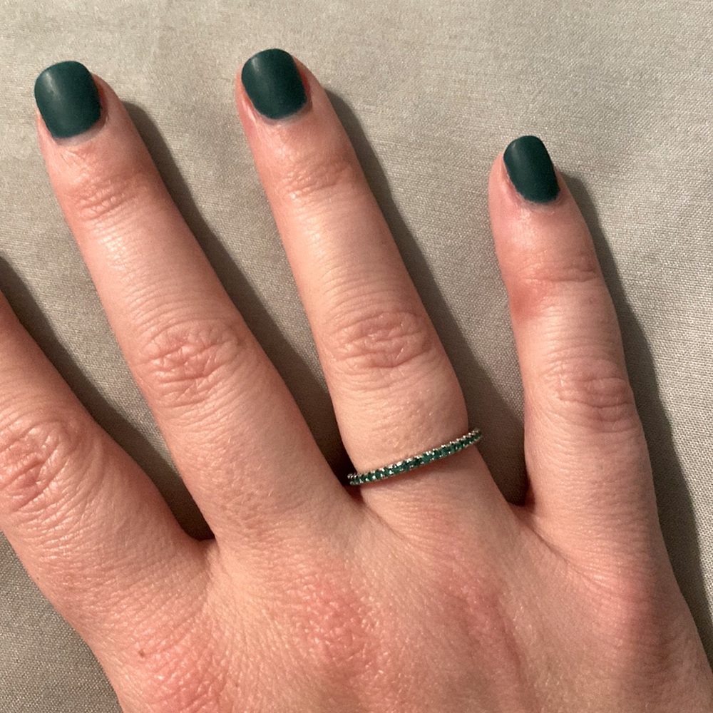 Emerald eternity band